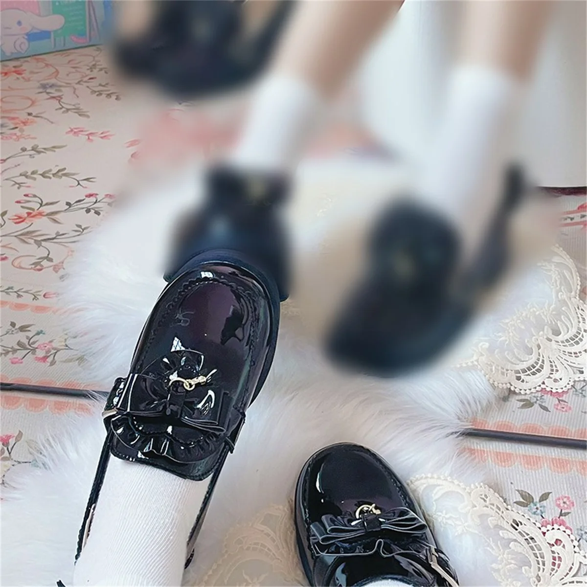 Милая обувь для девочек в японском стиле колледжа Студенческая униформа косплея