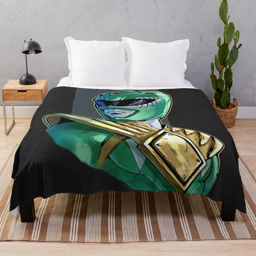 

Tommy The Green Ranger Blanket Bedding Sherpa Fleece Throw Blankets Bed Sofa Cover Child Kids Adults Gift Bedspread