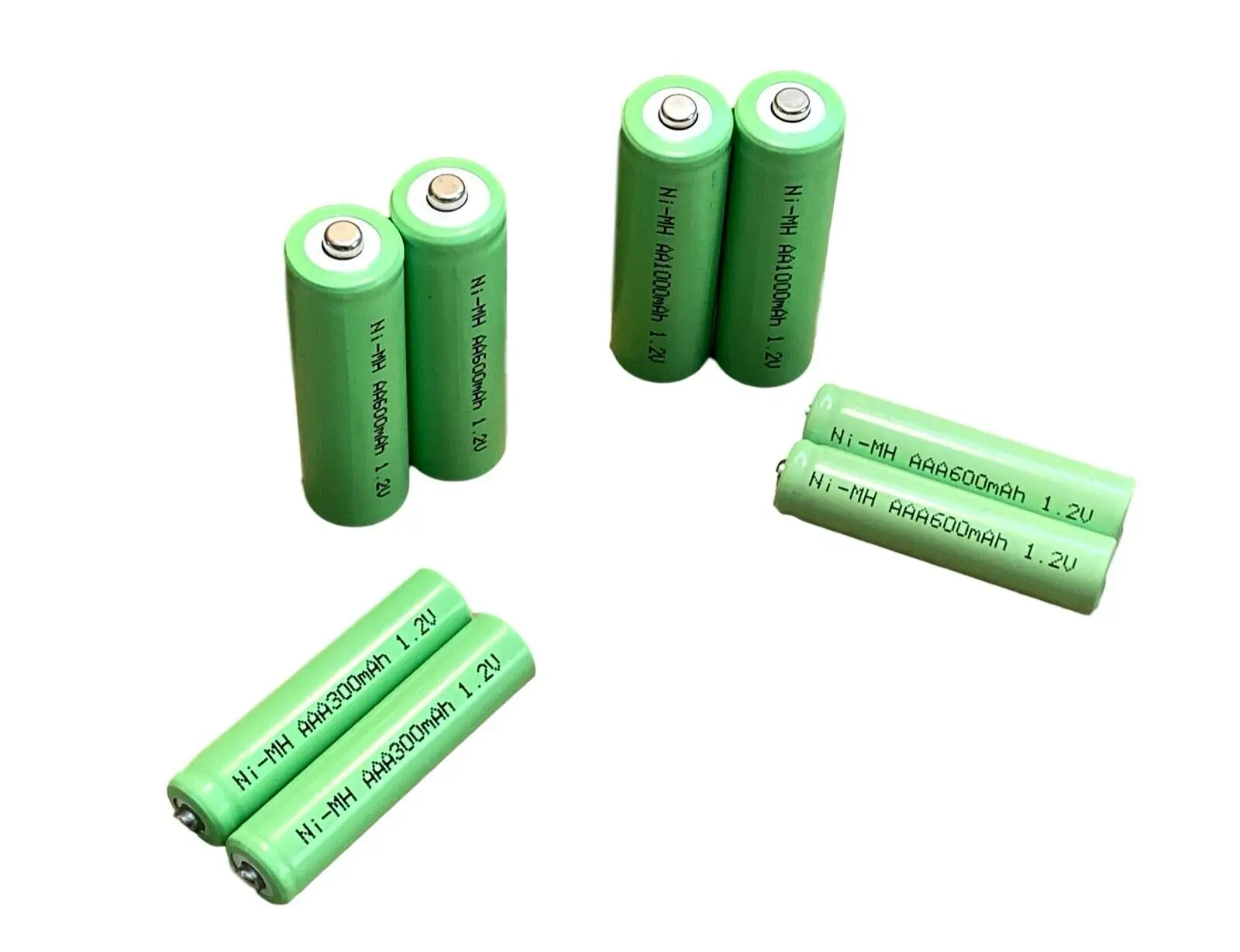 

AA & AAA 2/3 Solar Light Rechargeable Batteries Ni-MH 1.2v 150 300 600 1000 mAh