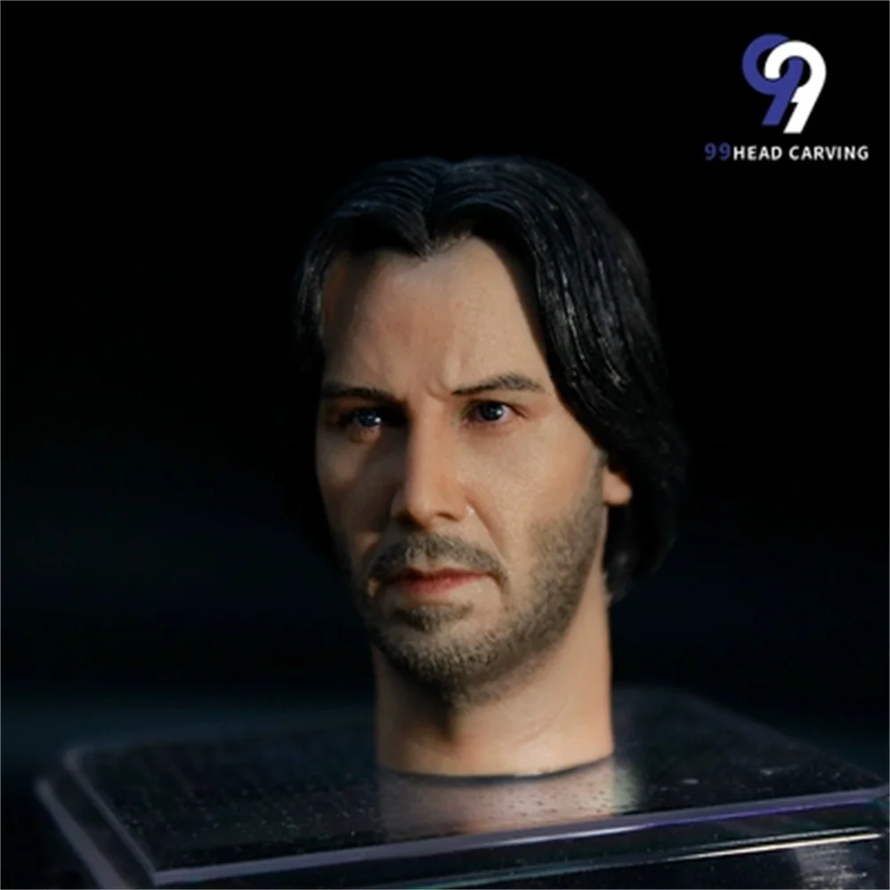 

Male Keanu Reeves 1/6 Male Head Carving God KillerLEO Model 1/6 Scale Action Figure Figure Doll Collection Toys
