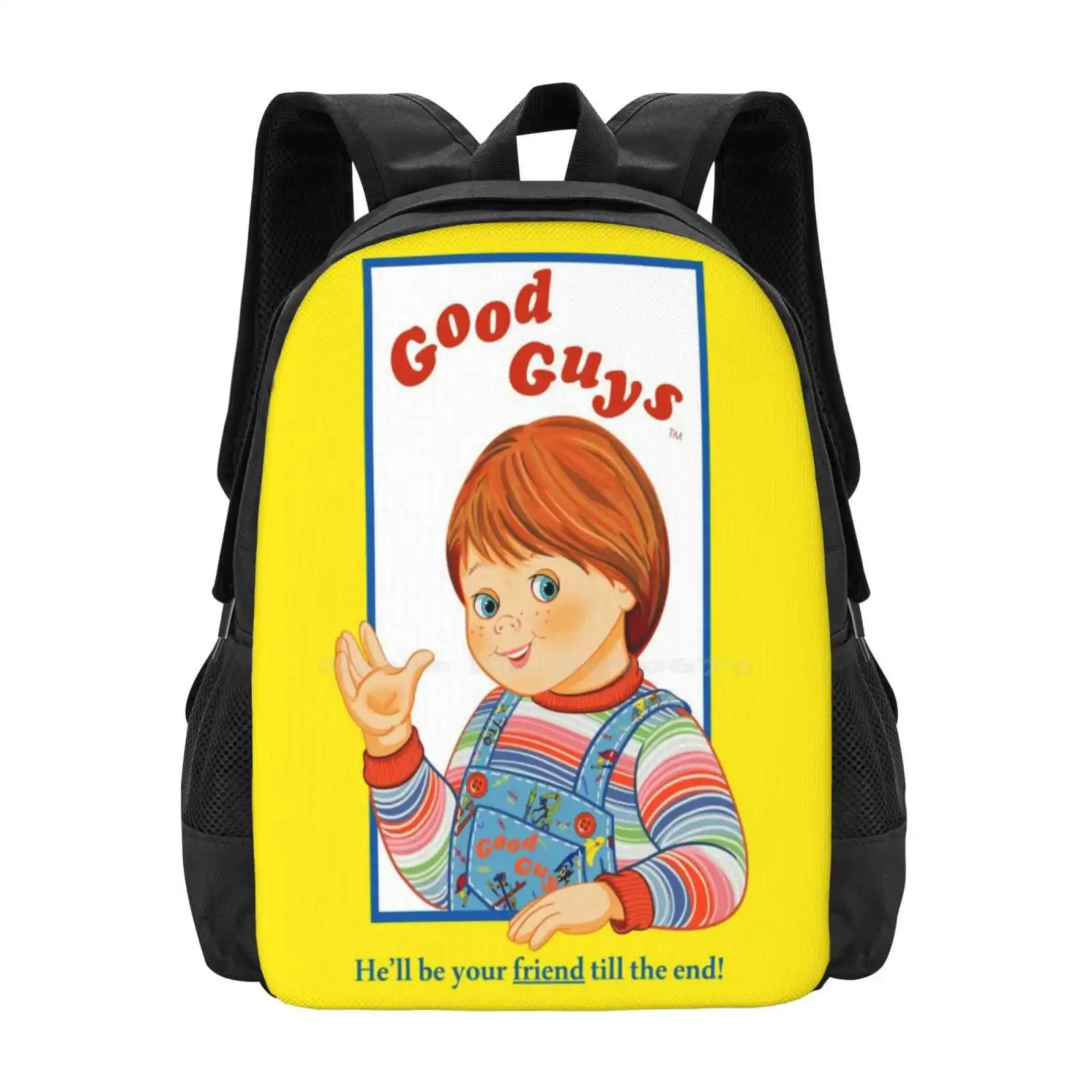 

Child'S Play-Good Guys-Chucky 3D Print Design Backpack Student Bag Childs Play Chucky Good Guys Doll 80S Horror Icon