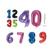 3240inch big foil helium number balloon 0 9 years old happy birthday wedding party decorations shower large figures globo
