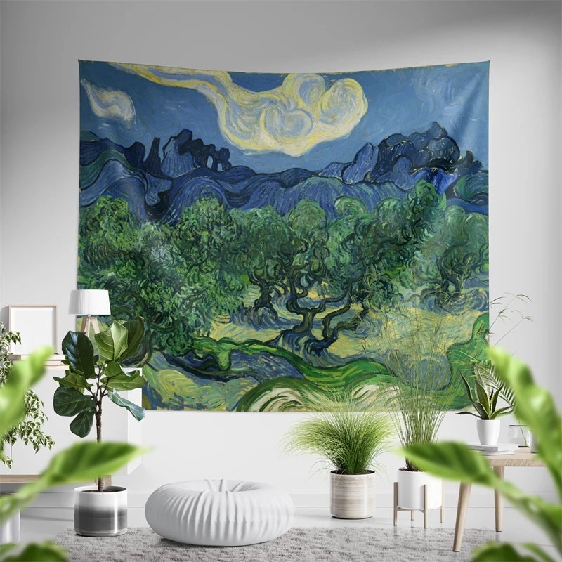 Винсент Ван Гог оливковые деревья настенная подвесная картина для спальни