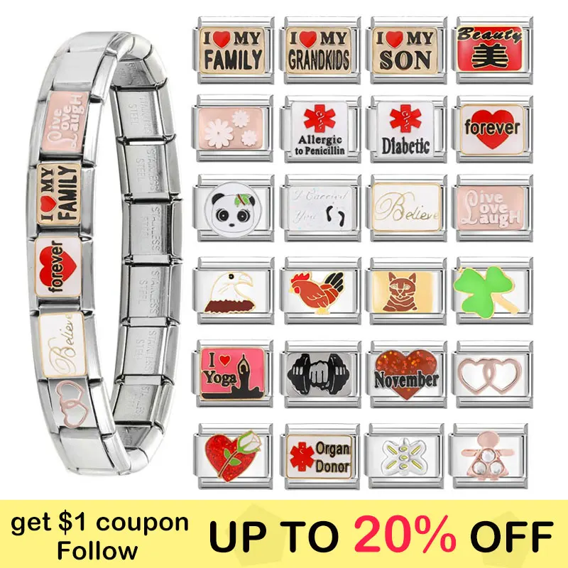 Браслет из нержавеющей стали FUNIQUE 9 мм