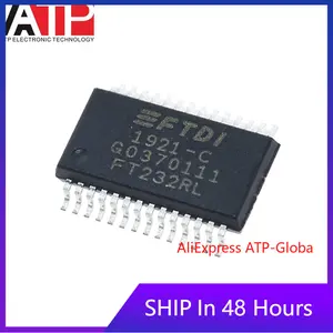 ATP 1-100PCS FT232RL-REEL FT232RL SMD SSOP28 USB-UART Interface Controller Chip IC Bridge Integrated Circuit Brand New Original