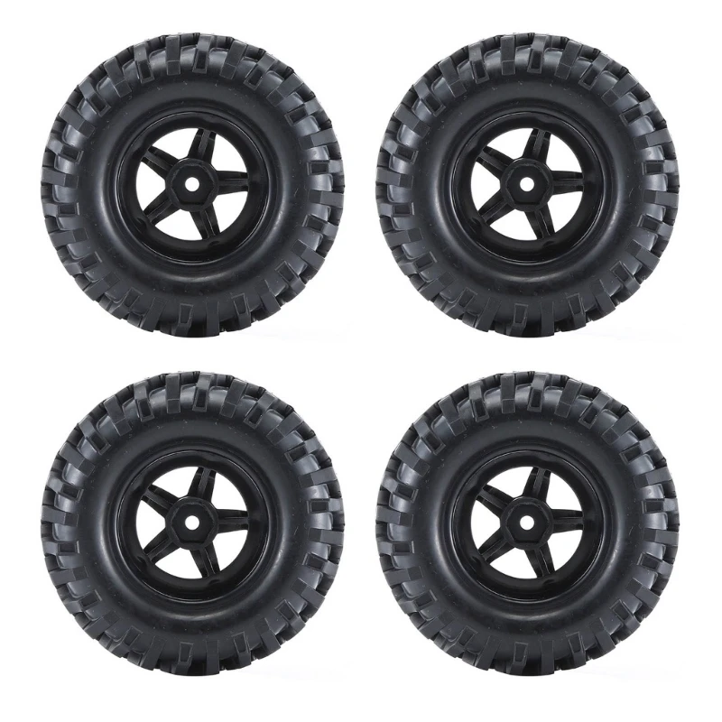 

96mm 1.9 Inch Rubber Wheel and Tire Beadlock for 1/10 RC Crawler Car HSP-