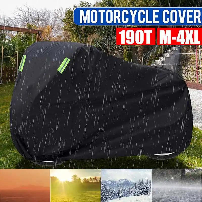 

Universal 190T Motorcycle Cover Waterproof Dust-proof Snow-proof Anti-UV Cover Indoor Outdoor Protection M L XL 2XL 3XL 4XL