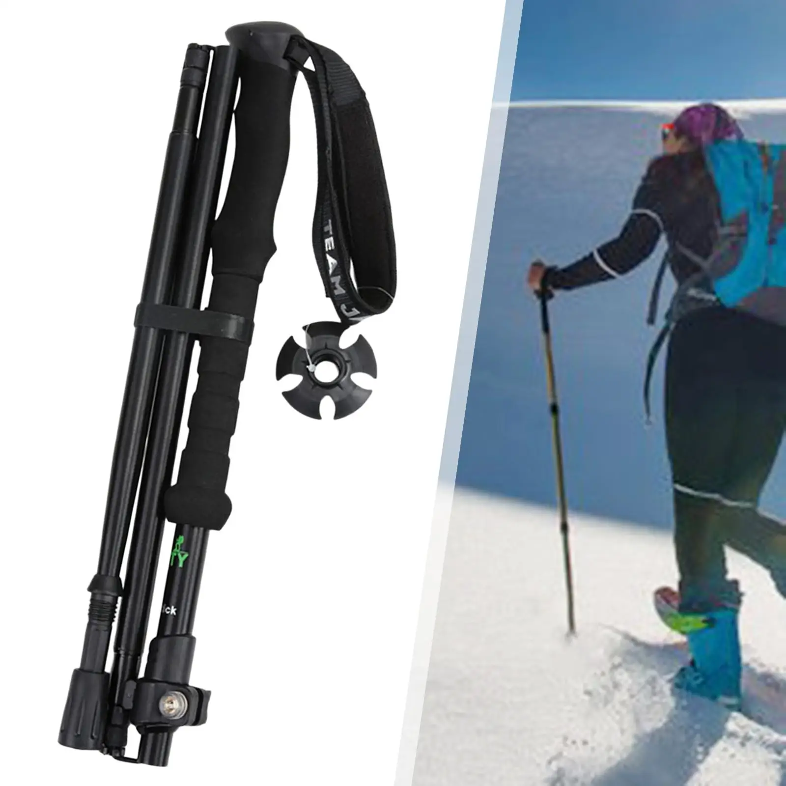 

Outdoor Camping Hiking Adjustable Pole Climbing Folding Mountaineering