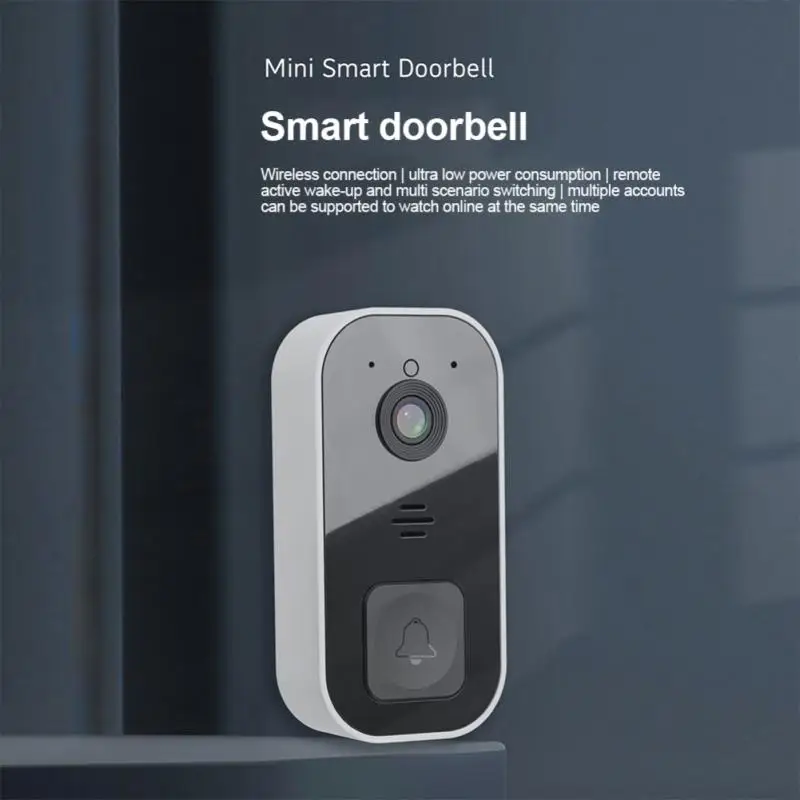 

Infrared Hd Night Vision Ai Doorbell Wifi Visual Doorbell Changeable Sound Wide Angle Lens 32 Mb Flash Video Voice Door Bell