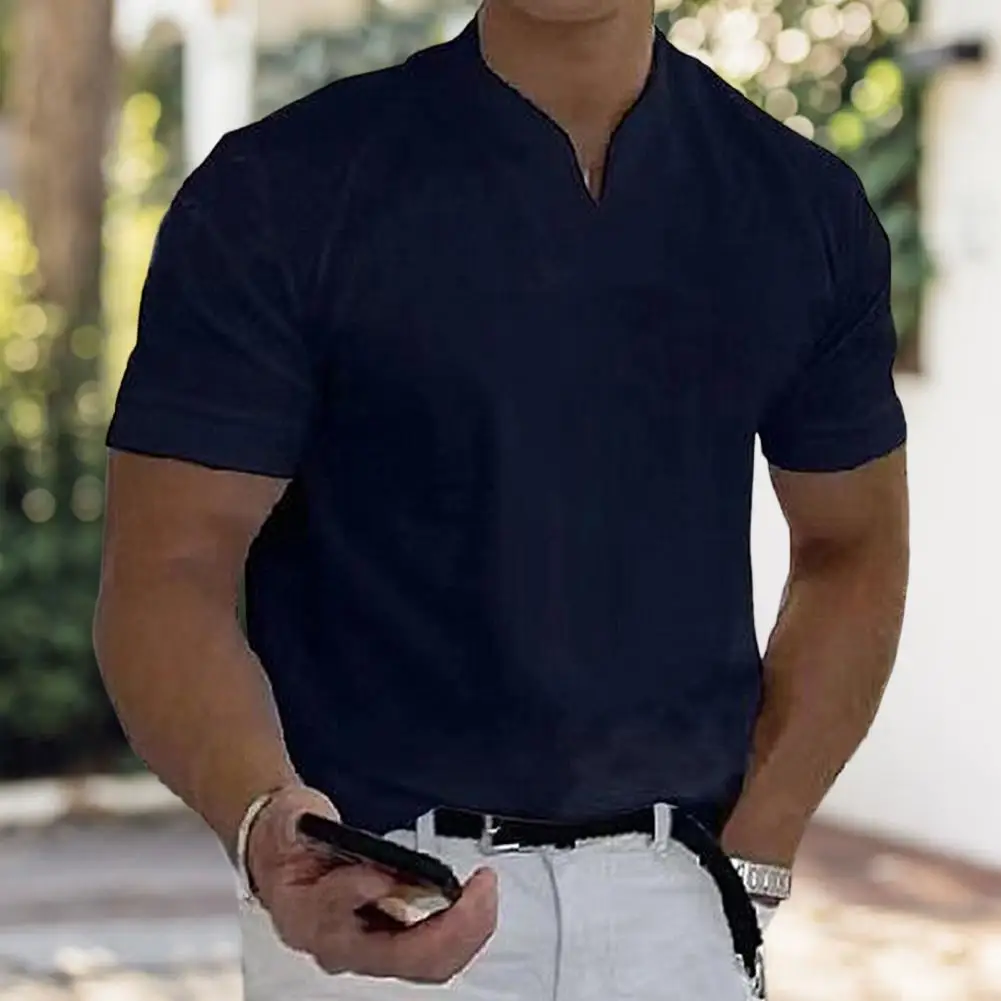 

Chic Firm Stitching Soft Fabric Summer T-shirt Summer Tops Leisure Pullover