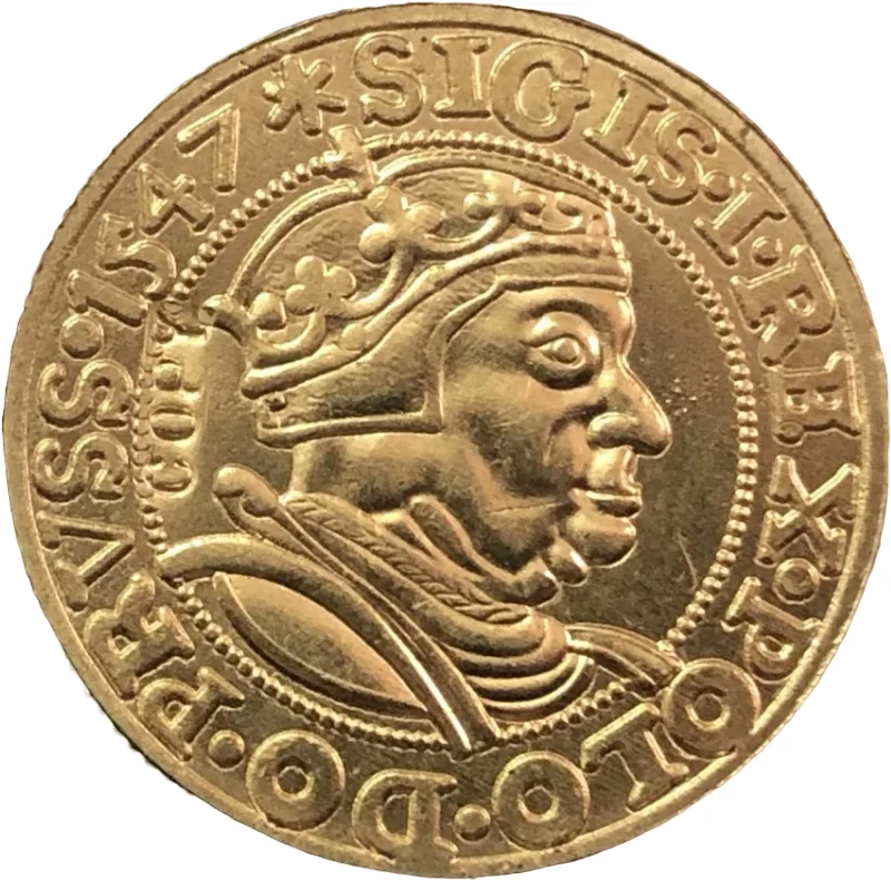 

1547 Королевство Польши Дукат-зигмунт I Stary Gdansk mint