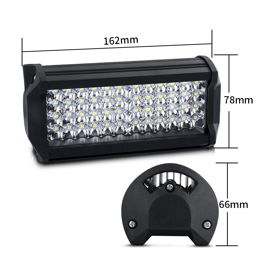 120W 144W Светодиодная панель 12V 24V Комбинированный рабочий свет Spot Flood Beam для