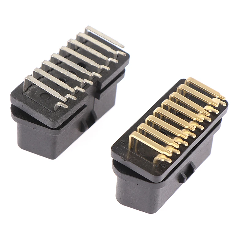 

OBD II OBD2 90 градусов 16-контактный гнездовой разъем адаптера, проводные разъемы, прочный водонепроницаемый гнездовой разъем