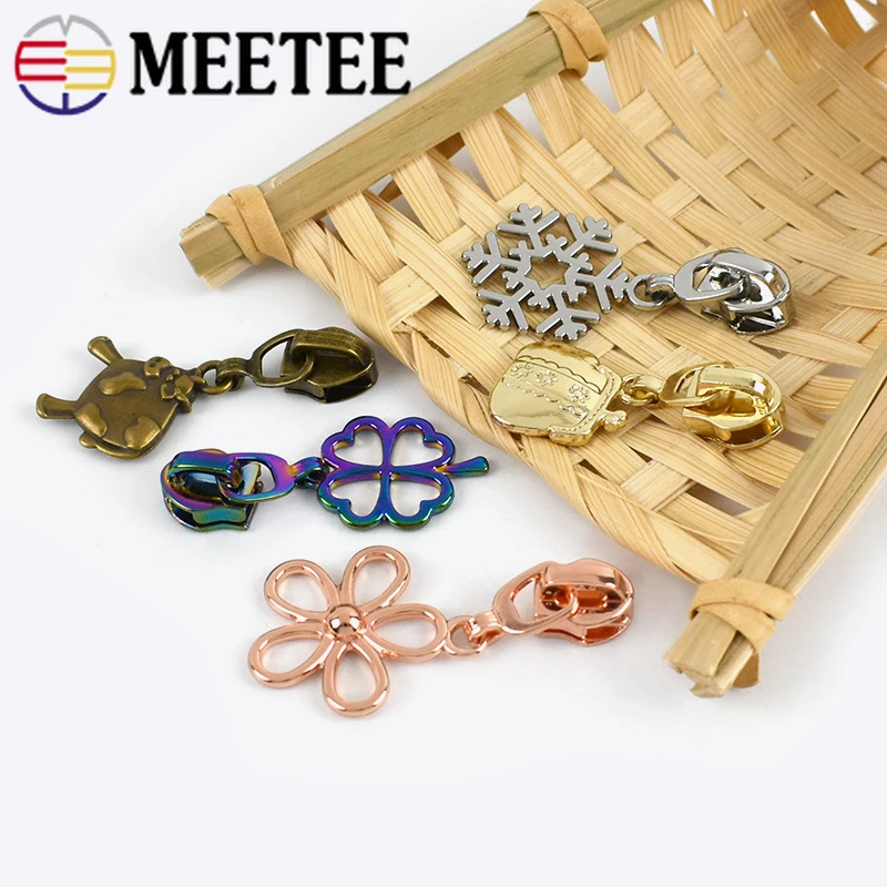 Meetee 5/10 шт. 5 # фотоблесток для нейлоновых застежек-молний ремонтные комплекты