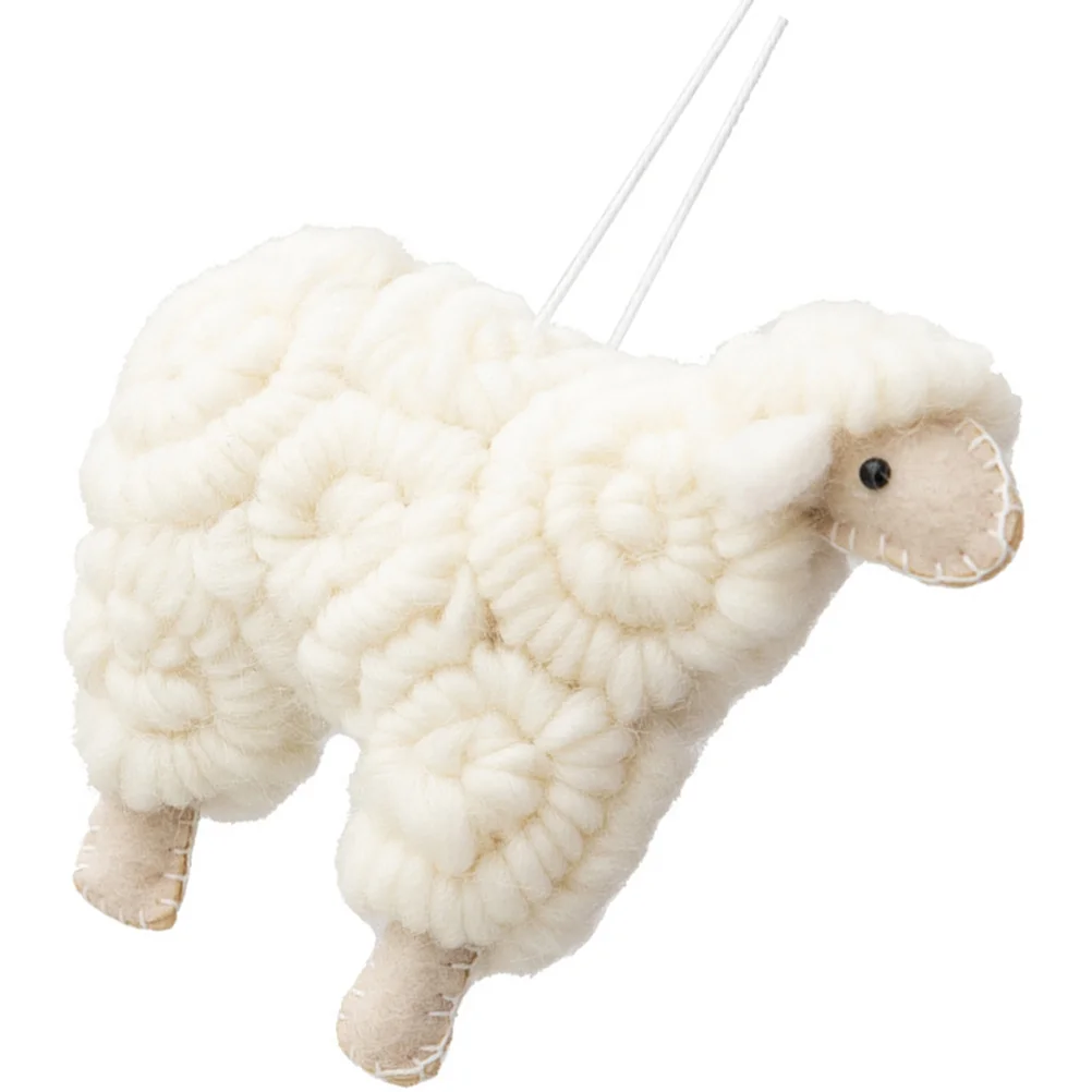 

Chrismas Gifts Holiday Pendant Decoration Yule Felt Sheep Figurine Nativity Christmas Ornament