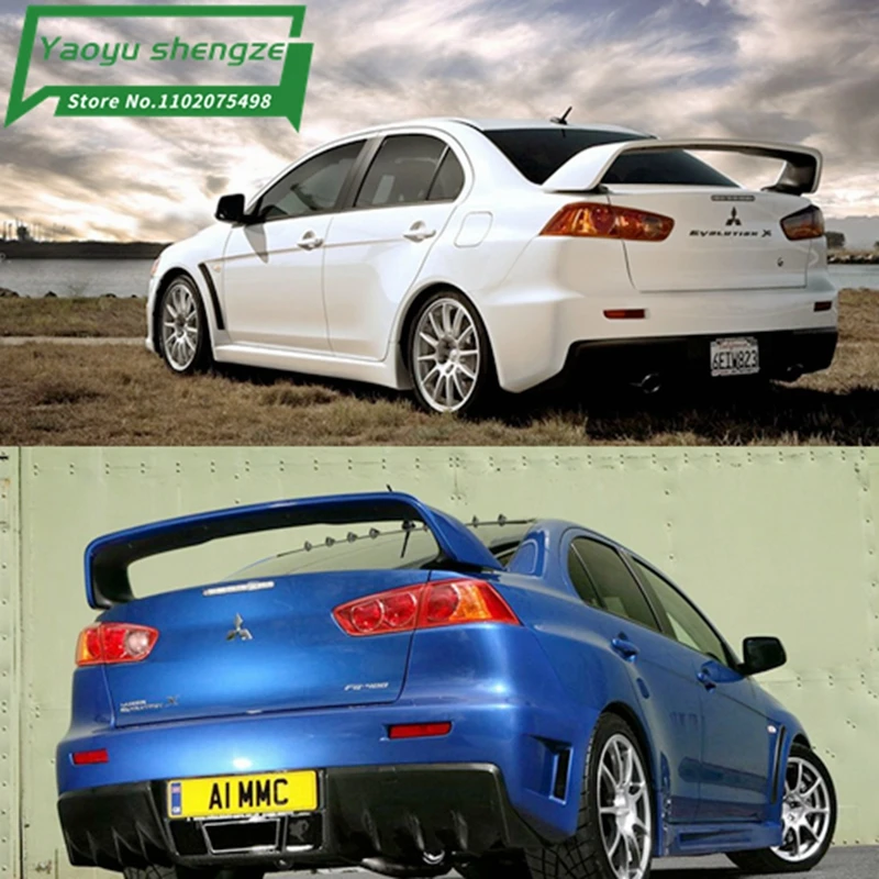 

For LANCER Spoiler EVO ABS Material Car Rear Wing Primer Color Rear Spoiler For Mitsubishi LANCER EVO Spoiler 2010-2014