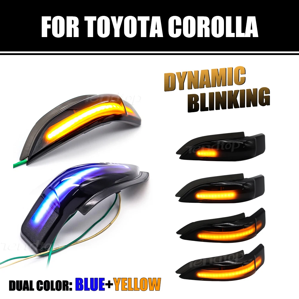 

For Toyota Corolla Camry Prius Vios CHR Yaris Venza Avalon Altis Dynamic Turn Signal Lamp Side Mirror Light LED Flash Indicator