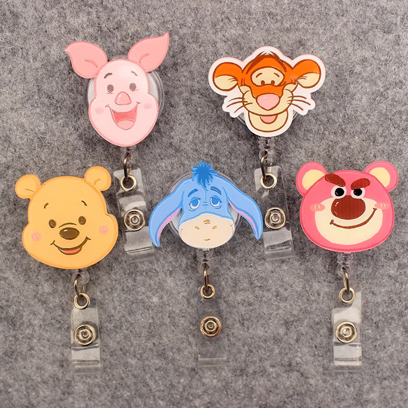 Disney Cartoons Friends Style Retractable Badge Reel For Nurse Doctor Card Holder Office Hospital Supplies Boy Girl Name Card