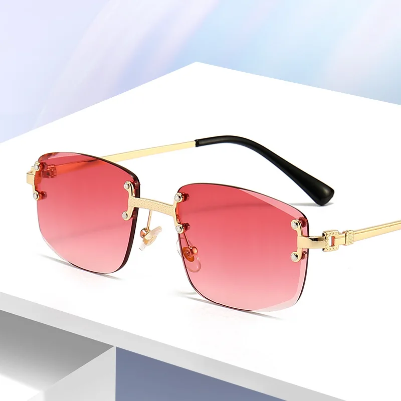 

Солнцезащитные очки с градиентными синими линзами для мужчин и женщин, роскошные дизайнерские маленькие квадратные солнечные очки без опр...