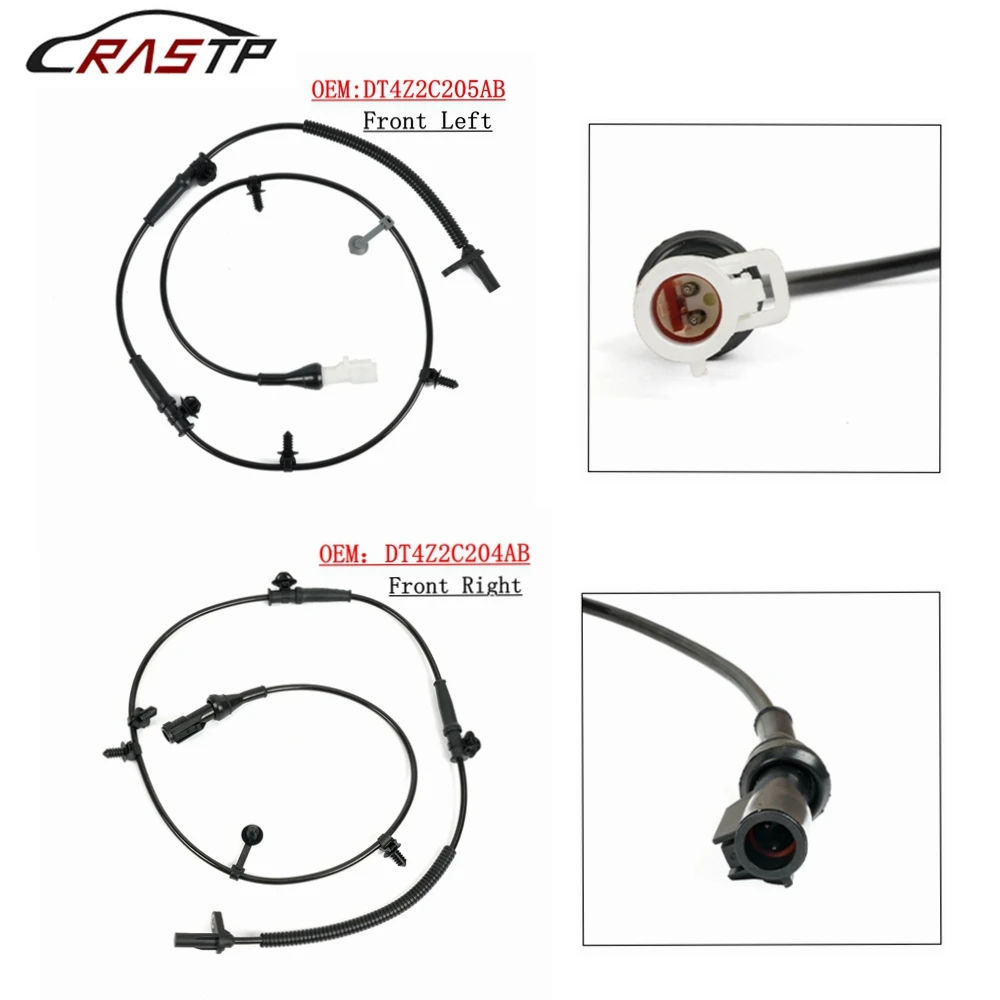 

RASTP-New ABS Wheel Speed Sensor Front Left Front Right For 07-12 Ford Edge For 07-15 Lincoln MKX DT4Z2C204AB DT4Z2C205AB THB040