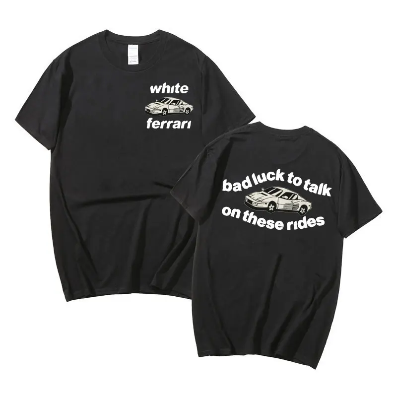 

Bad Luck To Taik on These Rides Tshirt Sports Car Graphics Print T-shirts Fashion Men Street T Shirt Mens Oversized EU Size Tees
