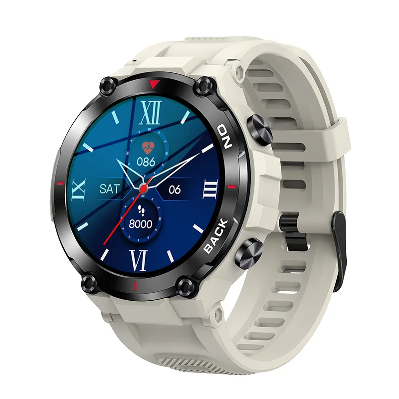 Original K37 GPS Smart Watch Men 480mAh Heart Rate Monitor Blood Oxygen IP68 Waterproof Outdoor Timer Weather Sport Smartwatch