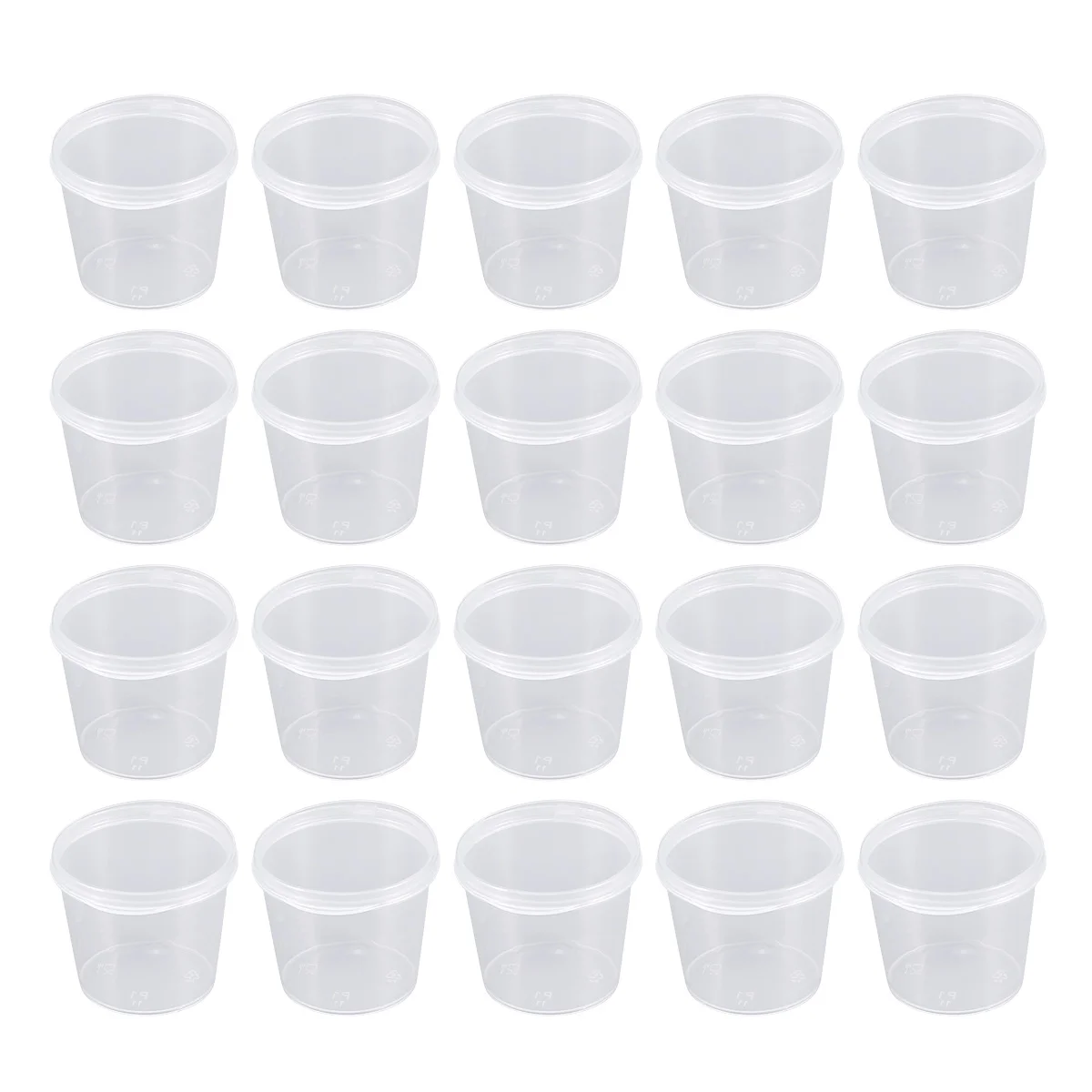 

Lids Cups 1 Oz Dressing Salad Containers Portion Sauce Containersample Condiment Shot Jelly