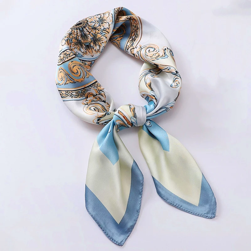 Шелковый шарф 70x7 0 см роскошный брендовый дизайнерский платок с леопардовым