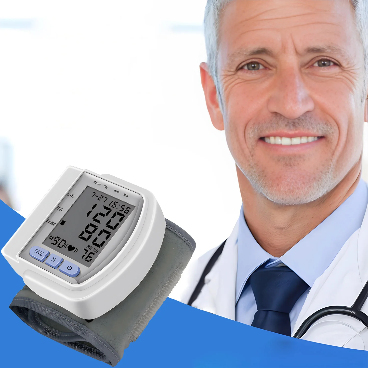 Портативный Цифровой Монитор Артериального Давления Автоматический Измеритель