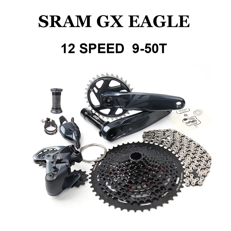 

SRAM GX EAGLE 1X12 Speed Kit DUB Crankset Derailleur Shifter Trigger Chain Cassette 9-50T 10-52T XD Freewheel Bicycle Groupset