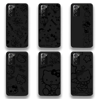 cute cartoon hello kitty phone case for samsung galaxy note20 ultra 7 8 9 10 plus lite m51 m21 m31s j8 2018 prime