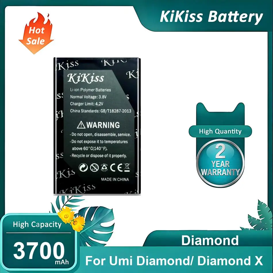 Фото Аккумулятор KiKiss для Umidigi Umi Diamond X, Diamond, 3700 мАч №1