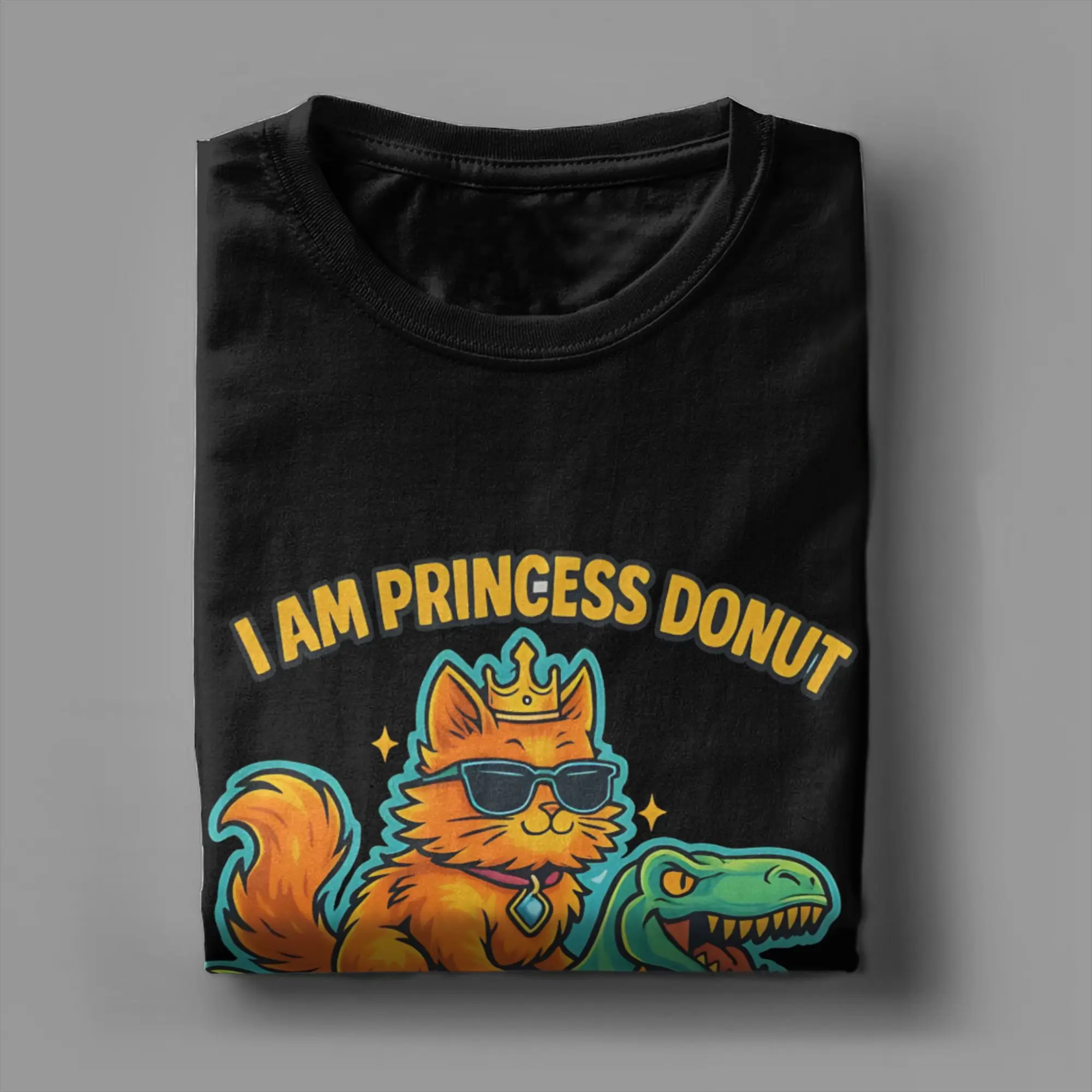 Фото Футболка в стиле стритвир с принтом Princess Donut Mongo Queen of the Dungeon Dungeon Crawler Carl, 100% хлопок, оригинальная футболка для мужчин №4