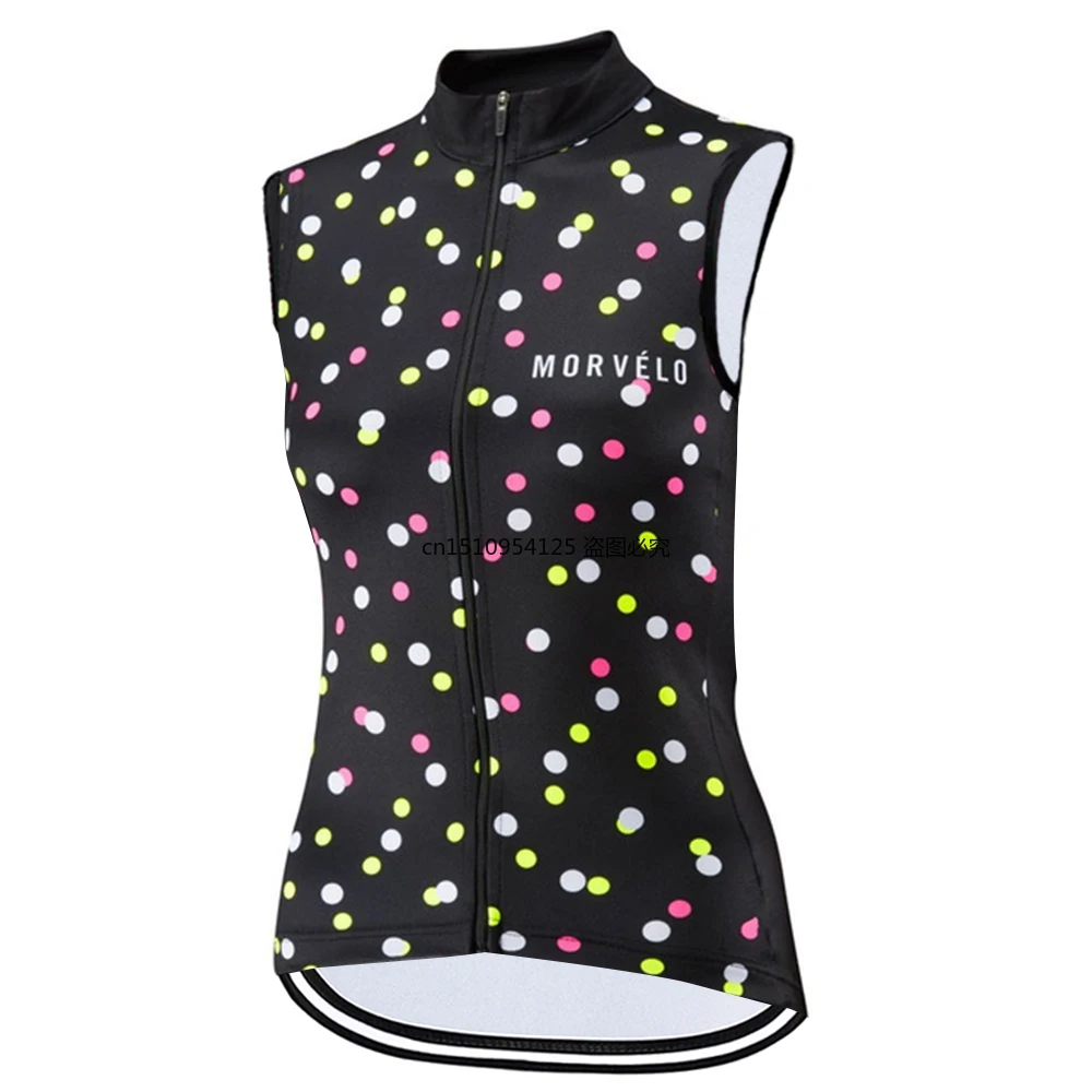 

Morvelo Women Sleeveless Cycling Jerseys Summer Cycle MTB Road Bike Gilet Breathable Sport Undershirt Tops Camisa Ciclismo