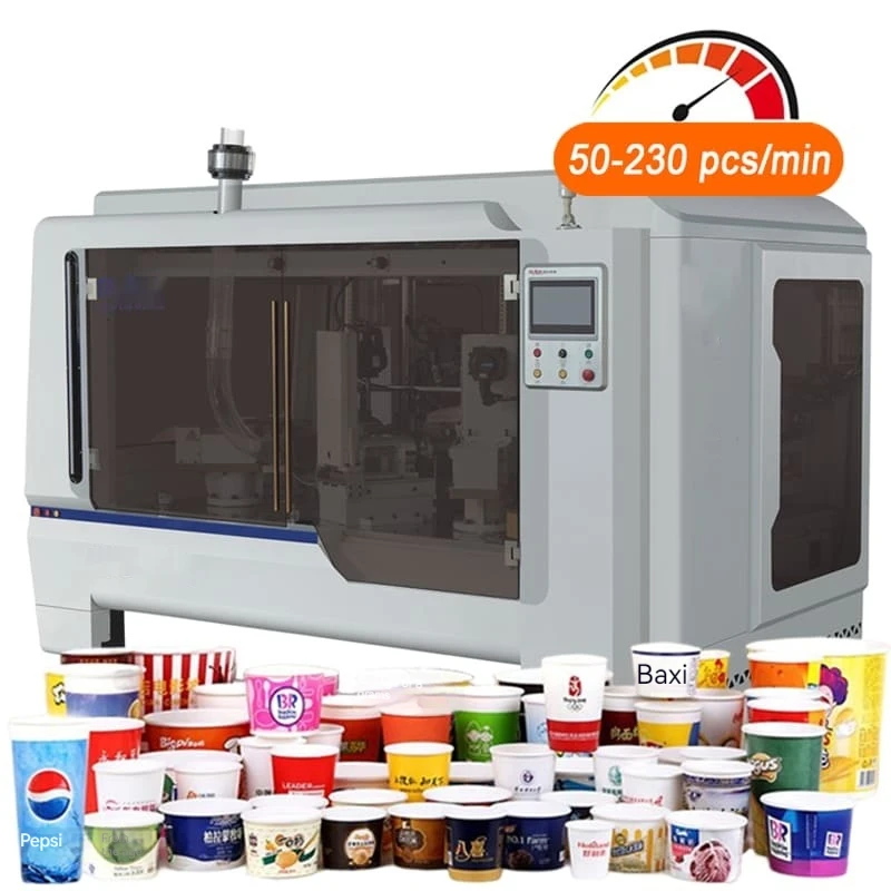 3-40 Oz Automatic Cup Forming Hine High Speed Paper Product Making Hinery