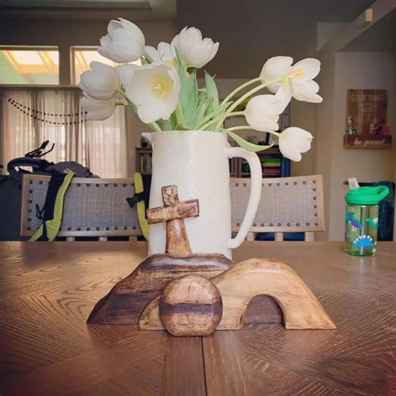 

The Empty Tomb Easter Scene And Cross Decor Ornament Resurrection Scene Decor The Empty Tomb Wooden Home Tabletop Decor