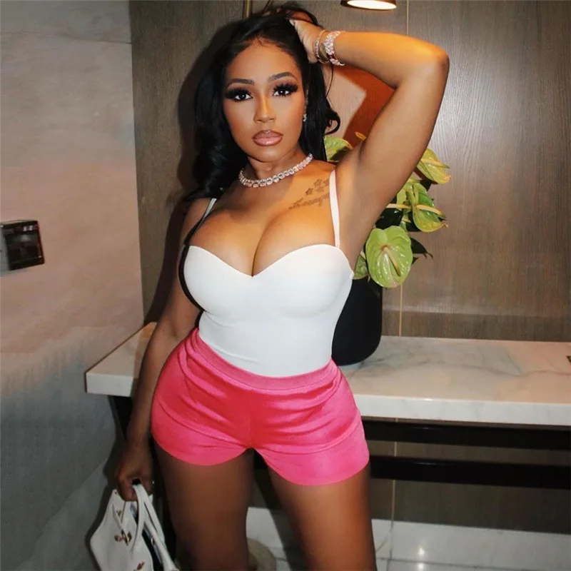 

Hot Push Hips Women Shorts Neon Color High Waist Skinny Hot Pants 2022 Summer Workout Activewear Fitness Short Joggings Yoga Sho