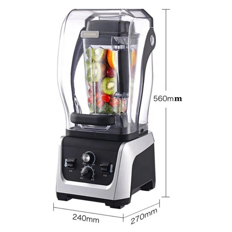 

Quite Heavy Duty Electric 2.5L Smoothie Blender with Sound Cover