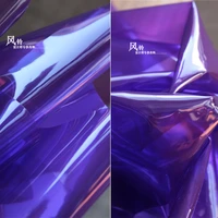 soft tpu fabric purple jelly plastic pvc film diy waterproof raincoat windbreaker coat bags decor clothes designer fabric