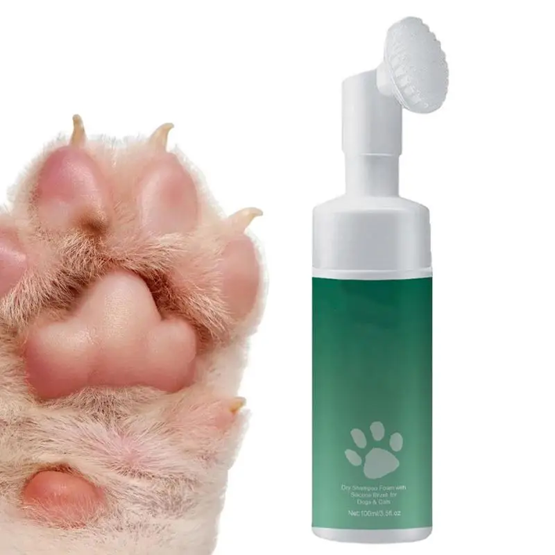

Dog Paw Cleaner Cleaning Foam Scrubber With Scrub Brush Rinse-free Paw Cleaning & Moisturizing No Washing Claw Care Pet Supplies
