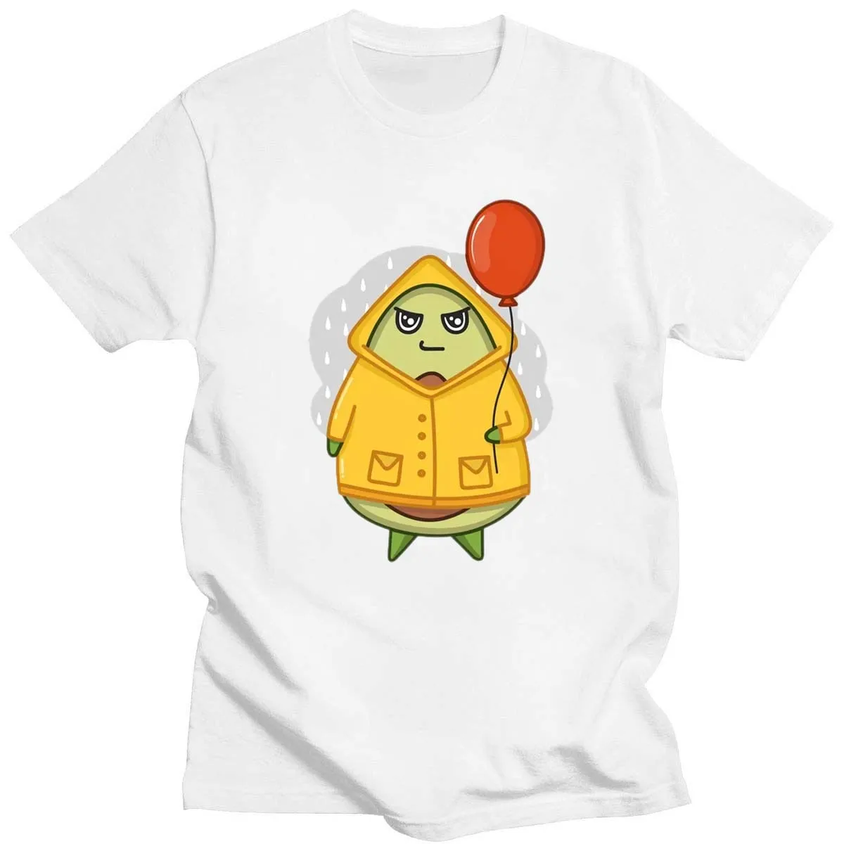 Милый дождевик с принтом авокадо новая летняя футболка модные повседневные топы