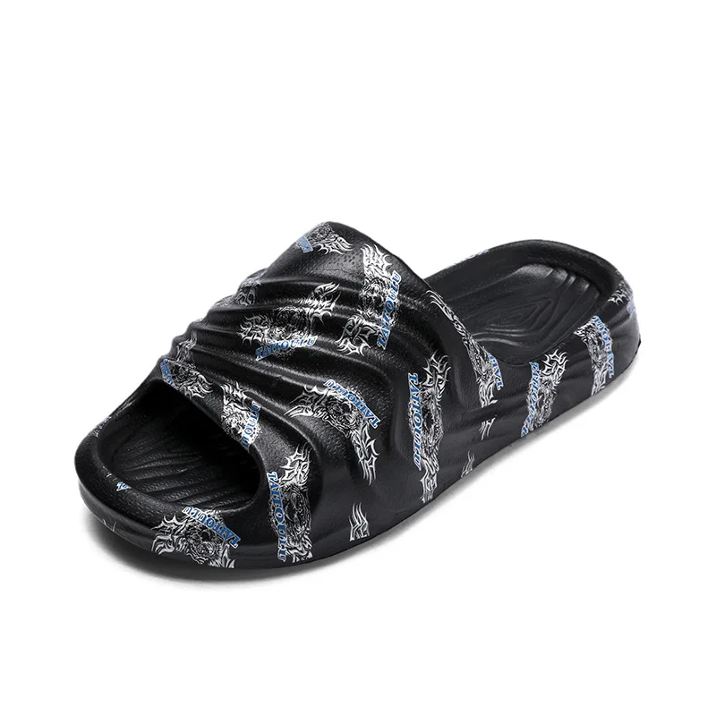

Мужские Нескользящие износостойкие сандалии на мягкой подошве, повседневные модные спортивные трендовые шлепанцы большого размера, весна-...