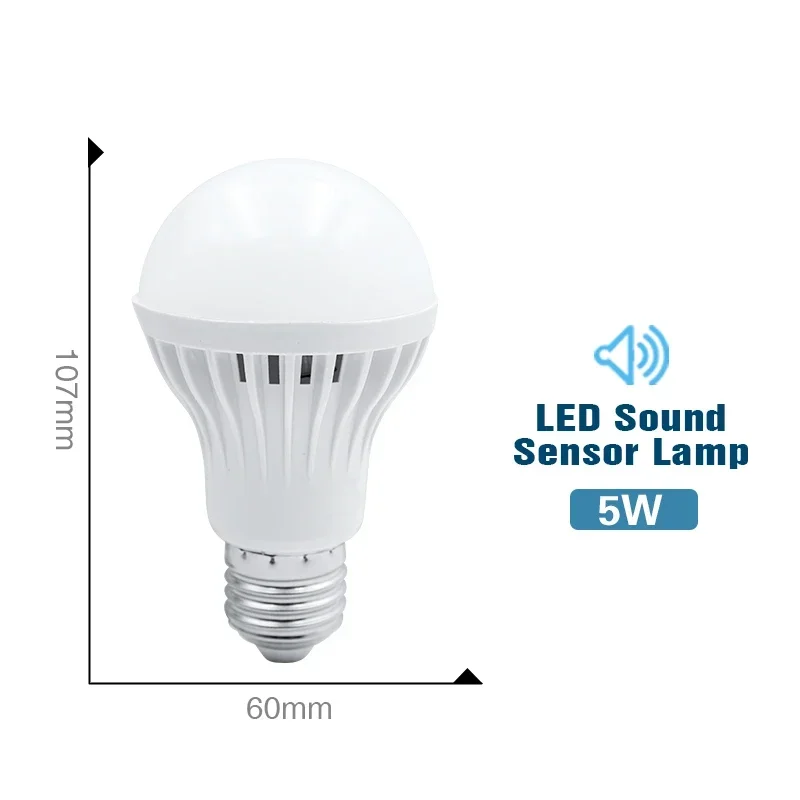 

LARZI Светодиодная лампа с датчиком движения 3W 5W 7W 9W 12W 220V E27