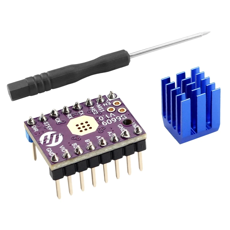 

Драйвер шагового двигателя S6609, вместо TMC2209, TMC2208 2022 Microstep Mute 256 Microstep 2.0A, аксессуары для 3D-принтера, новинка 256