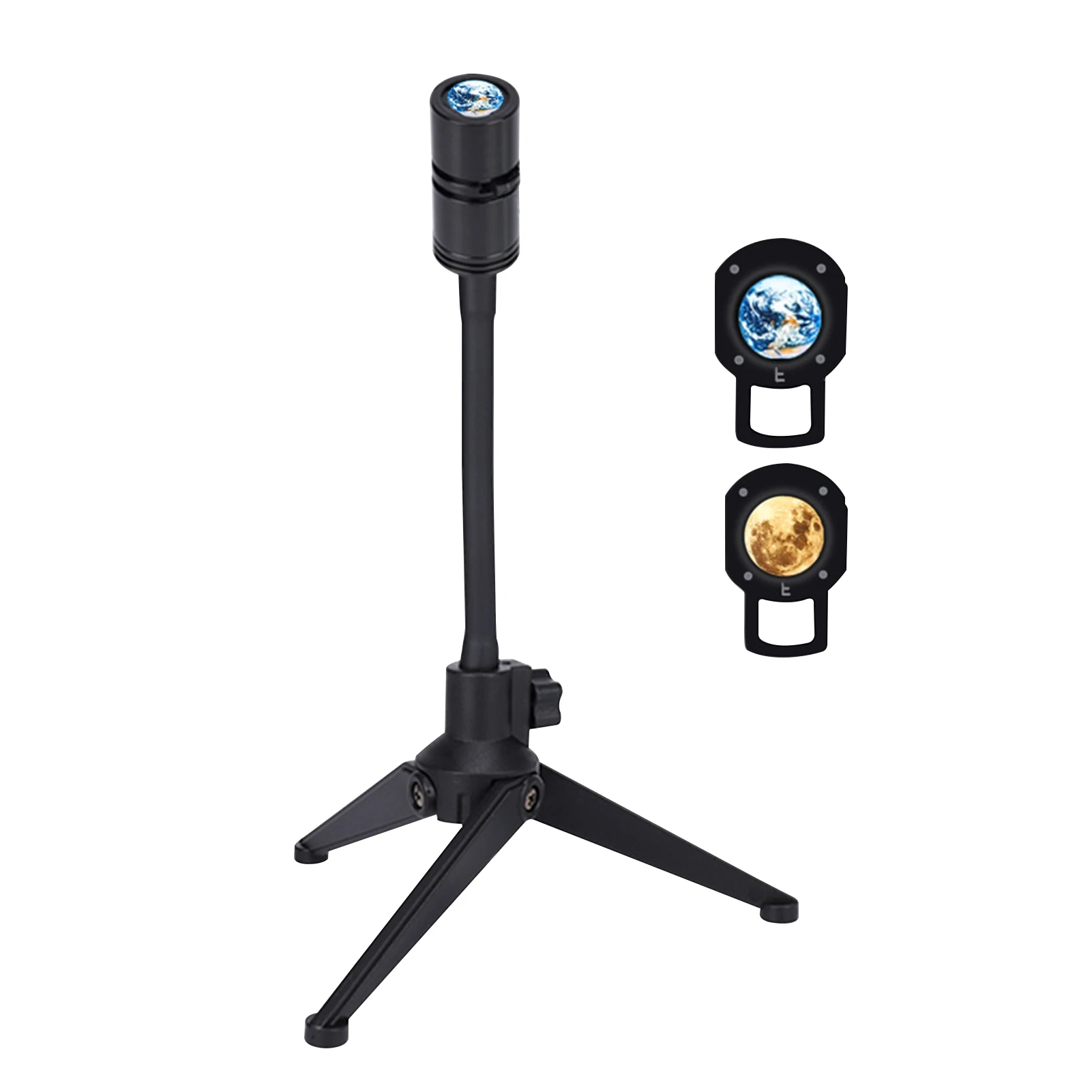 

With 360 Rotating Bracket Led Party Projector Light Moon Earth For Bedroom Planet Gift USB Rechargeable Kids Night Home Decor