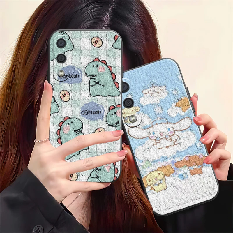 

Oil Painting Cartoon Phone Case For Samsung Galaxy S8 S9 S10 S10E S20 S20 Lite S21 FE S21 Plus Back Coque Carcasa