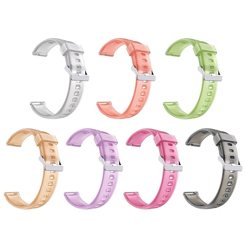 

Прозрачный силиконовый ремешок H052, подходит для спортивных мини-часов Huawei Fit, ремешок на запястье, браслет с петлей, водонепроницаемый ремеш...