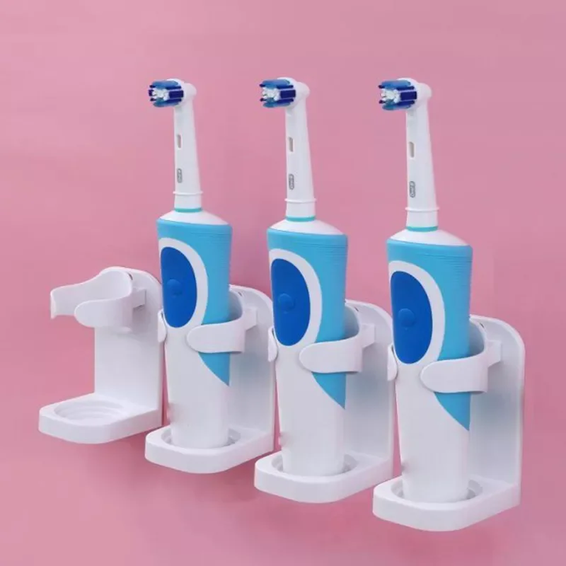 

Creative Traceless Stand Rack Toothbrush Organizer Electric Toothbrush Wall-Mounted Holder Space Saving Bathroom Accessories