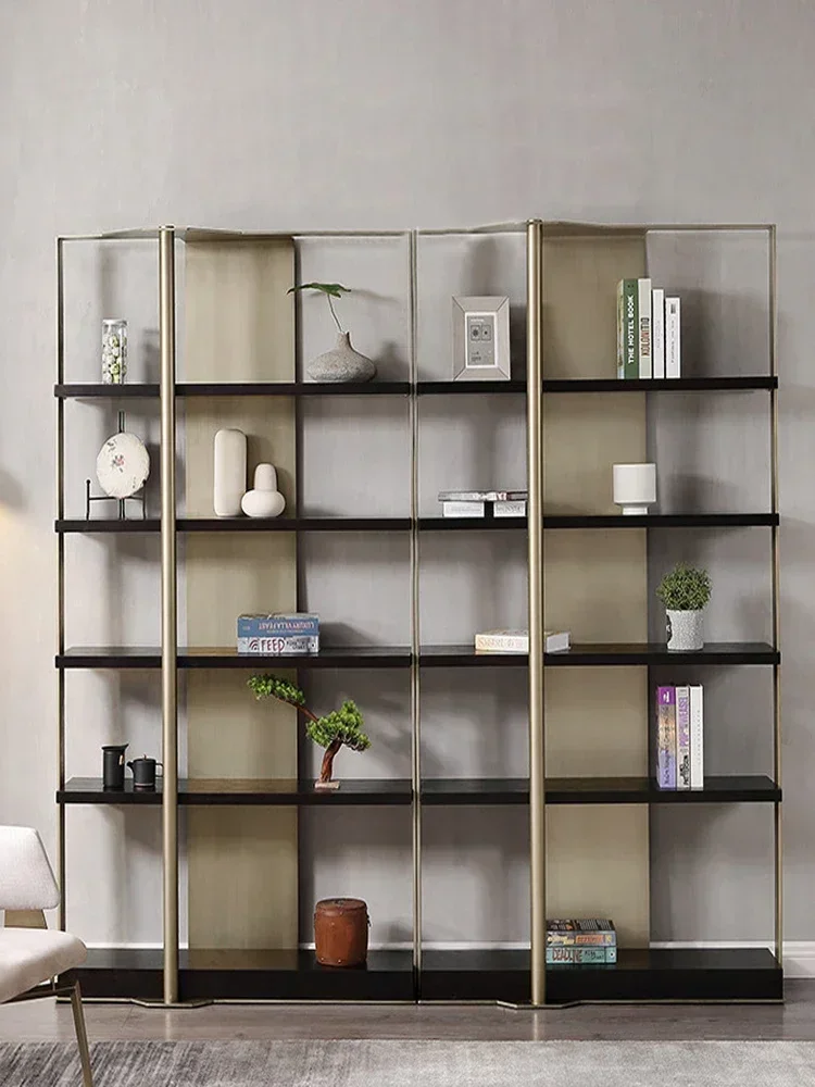 Книжная полка из нержавеющей стали стеллаж для хранения офисная Bogo дизайнерская