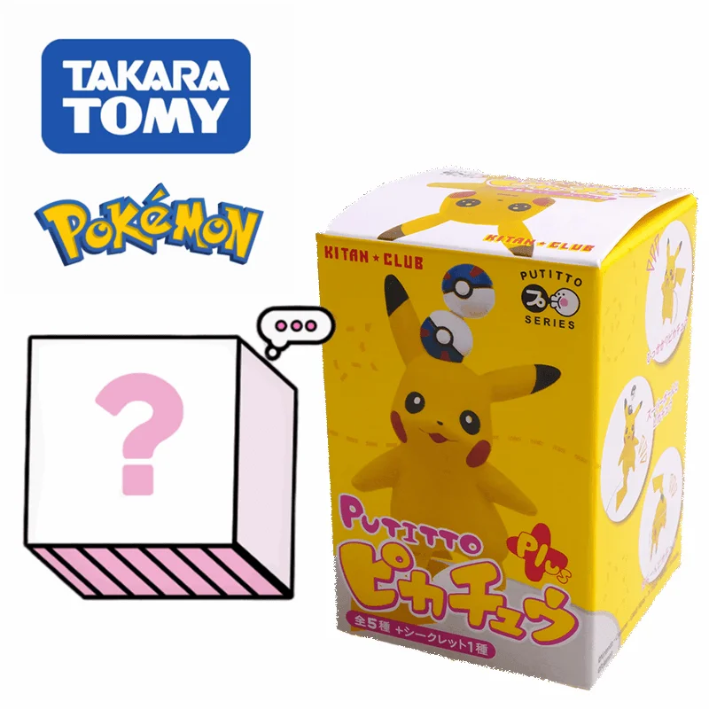 

Takara Tomy Pokemon Mystery Blind Box Surprise Pikachu Random Anime Figure Classic Toys Goods Children's Gifts Halloween